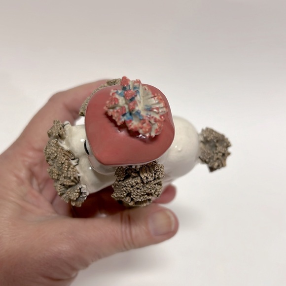 Vintage Wales 1950’s Porcelain Spaghetti Poodle made in Japan Figurine. - Picture 7 of 10